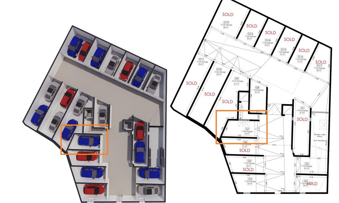 New basement garage, fully finished, for sale in Zebbug, Gozo Simon Mamo Real Estate in Malta
